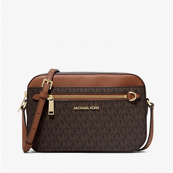 Michael Kors Jet Set Large Logo Crossbody Bag - Picture 2 of 4